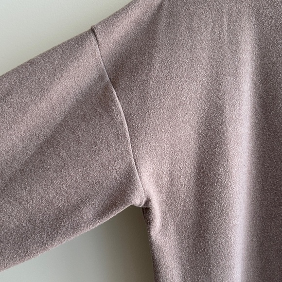 A new day Women's Long Sleeve Mock Turtleneck T-Shirt, Taupe, Size Medium - Picture 8 of 16